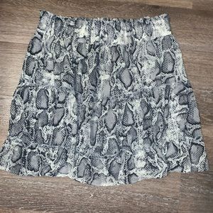 snakeskin skirt